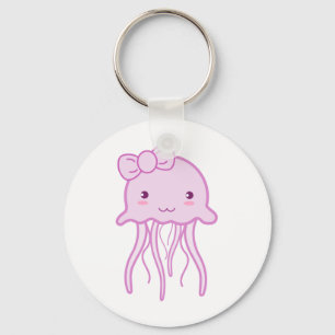Llavero Pink Cute Jellyfish