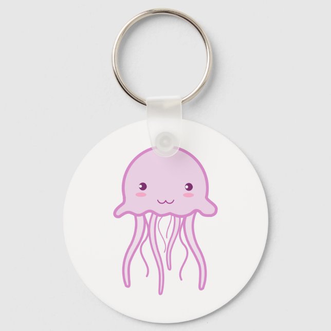 Llavero Pink Cute Jellyfish (Anverso)