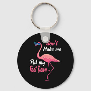 Llavero Pink Flamingo Don39t Háganme Poner El Pie Abajo