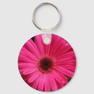 Llavero Pink Gerbera Daisy Keychain