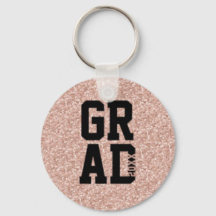 Llavero Pink Glitter Class of Graduation Keepsake Key