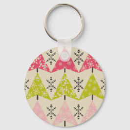 Llavero Pink & green Christmas trees