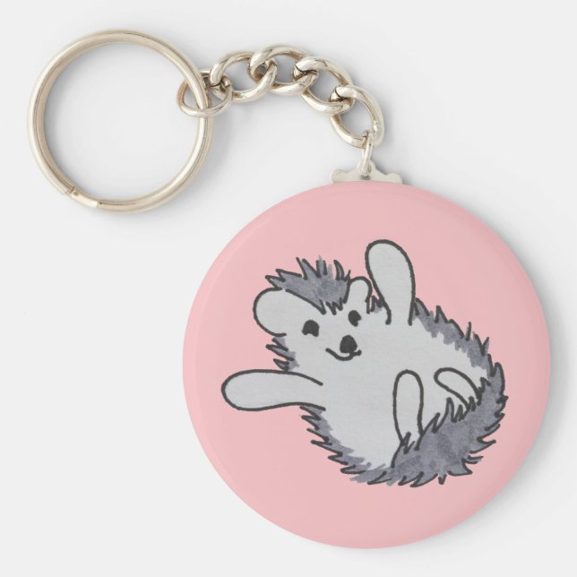 Llavero Pink Happy Hedgehog (Frente)