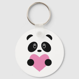 Llavero Pink Heart Panda