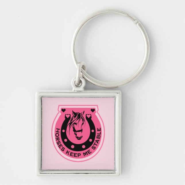Llavero Pink Horseback Rider (Frente)
