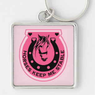 Llavero Pink Horseback Rider