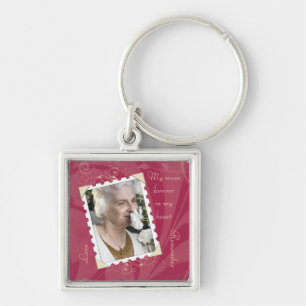 Llavero Pink In Memory of Photo Keychain