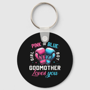 Llavero Pink O Blue GodMother Te Ama El Boxeo De Género Re