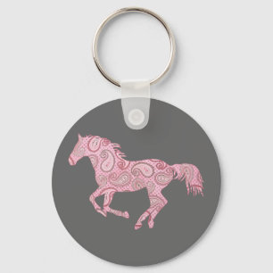 Llavero Pink Paisley Horse