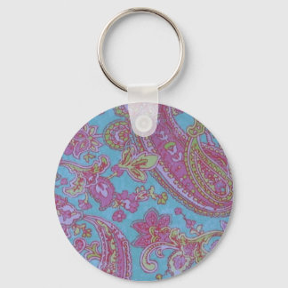 Llavero Pink Paisley Keychain