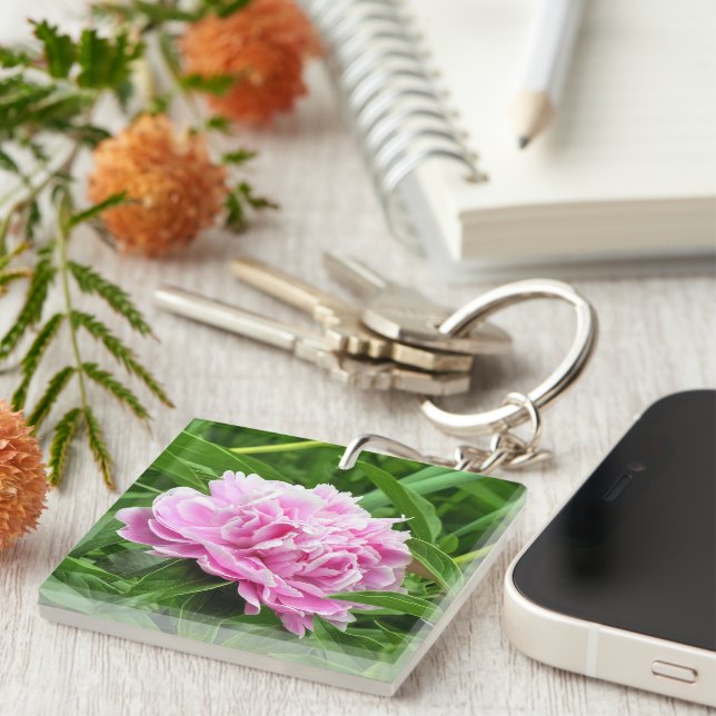 Llavero Pink Peony (Frente Derecha)