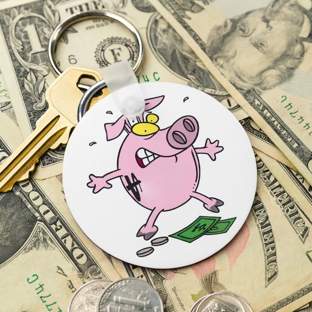 Llavero Pink Piggy Bank with Money Keychain (Subido por el creador)