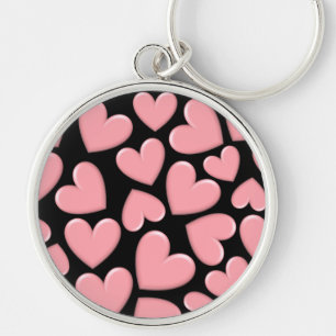 Llavero Pink Puffy Hearts
