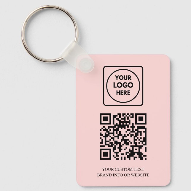 Llavero Pink QR | Professional Business Logo Design (Anverso)