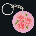 Llavero Pink roses<br><div class="desc">Doesn´t this pink roses look pretty?</div>