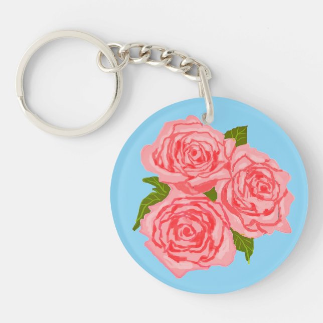 Llavero Pink roses (Frente)