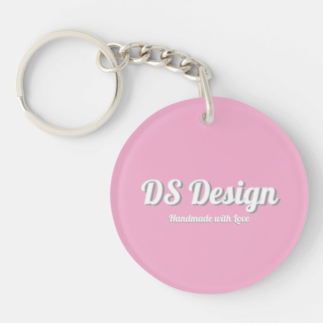 Llavero Pink Round Keychain (Frente)