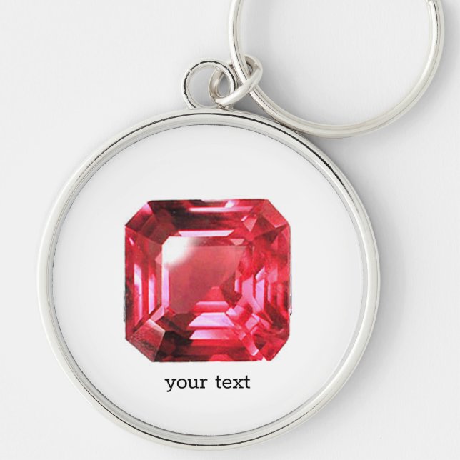 Llavero Pink Ruby Gemstone (Frente)