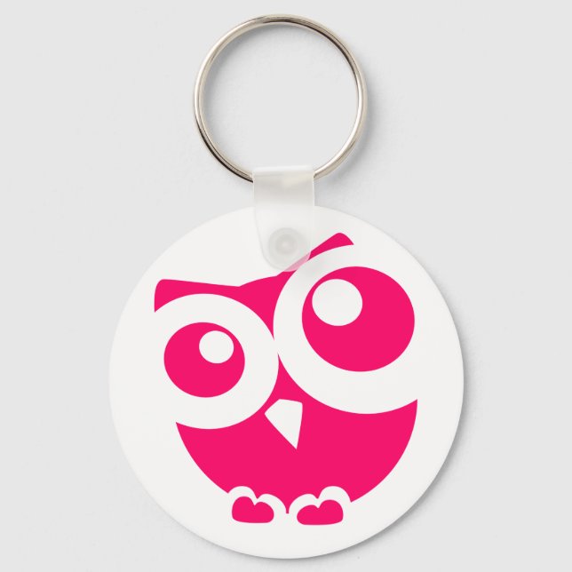 Llavero Pink Simple Owl (Anverso)