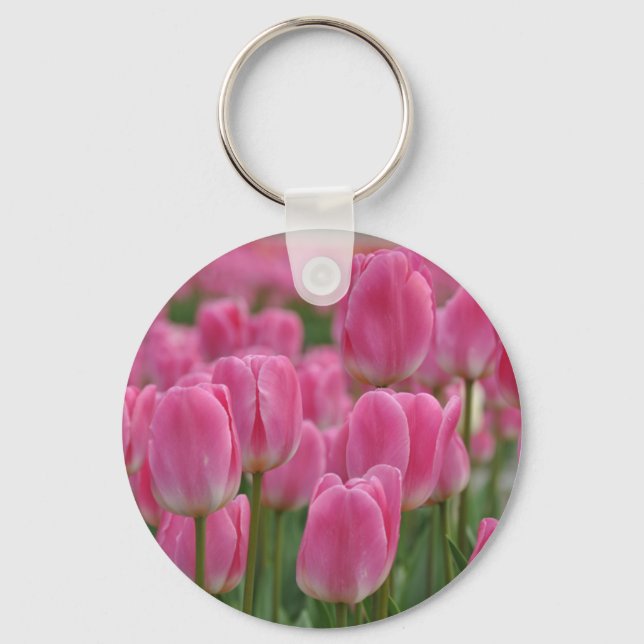 Llavero Pink spring tulips (Anverso)