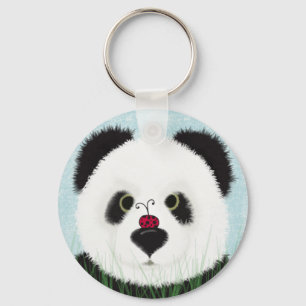 Llavero Pintado Adorable Panda Bear