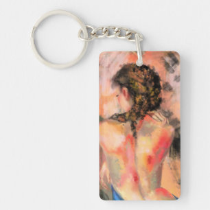 Llavero Pintado de cuerpo femenino seductivo Lady Keychain