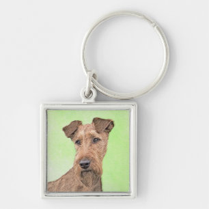 Llavero Pintado Terrier Irlandés - Arte de Perro Original.