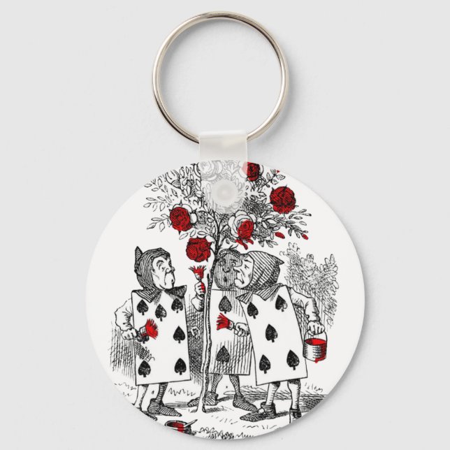 Llavero Pintando el rojo de los Rosas (Anverso)