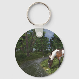 Llavero Pintar caballo por flujo forestal