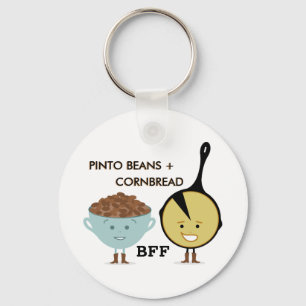 Llavero Pinto Beans + Cornbread BFF Keychain