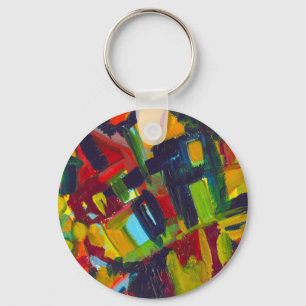 Llavero Pintura abstracta colorida de Kandinsky '304'