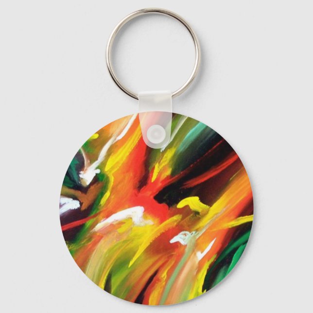 Llavero Pintura abstracta de expresionismo (Anverso)