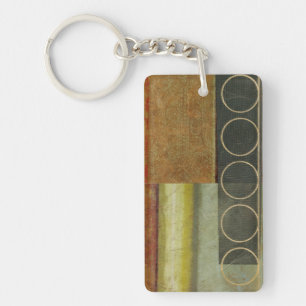 Llavero Pintura abstracta multitexturizada por Vision Stud