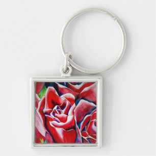 Llavero Pintura acuarela de rosa Roses