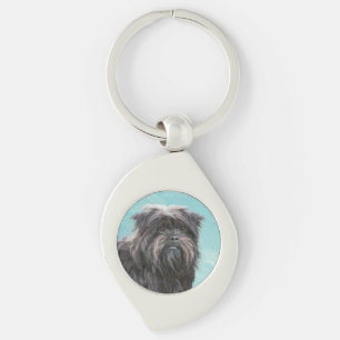 Llavero Pintura Affenpinscher - Arte Perro Original Cuto