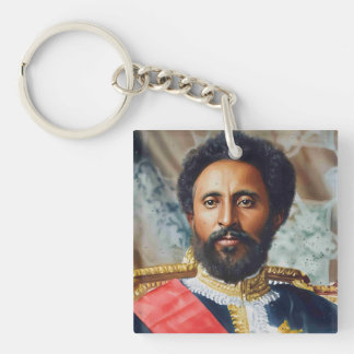 Llavero Pintura al óleo del rey Haile Selassie
