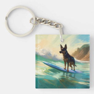 Llavero Pintura australiana de surf en Kelpie Beach