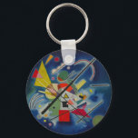Llavero Pintura azul de Kandinsky<br><div class="desc">Wassily Kandinsky,  considerado el padre del arte abstracto,  es uno de los artistas que ingresó a la literatura artística mundial con sus obras en Europa. Sus obras,  que aparecieron con formas regulares en el pasado,  han inspirado las irregulares obras de artistas abstractos recientes a lo largo del tiempo.</div>