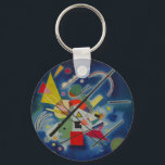 Llavero Pintura azul de Kandinsky<br><div class="desc">Wassily Kandinsky,  considerado el padre del arte abstracto,  es uno de los artistas que ingresó a la literatura artística mundial con sus obras en Europa. Sus obras,  que aparecieron con formas regulares en el pasado,  han inspirado las irregulares obras de artistas abstractos recientes a lo largo del tiempo.</div>