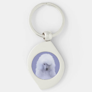 Llavero Pintura blanca de canapé estándar - Arte de perro 