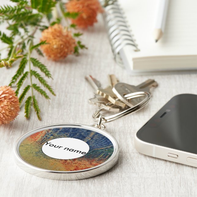 Llavero pintura de 3 colores (Lado)