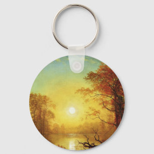 Llavero pintura de Albert Bierstadt, Amanecer,
