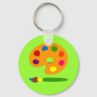 Llavero Pintura de arte de paleta