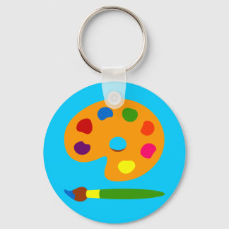 Llavero Pintura de arte de paleta