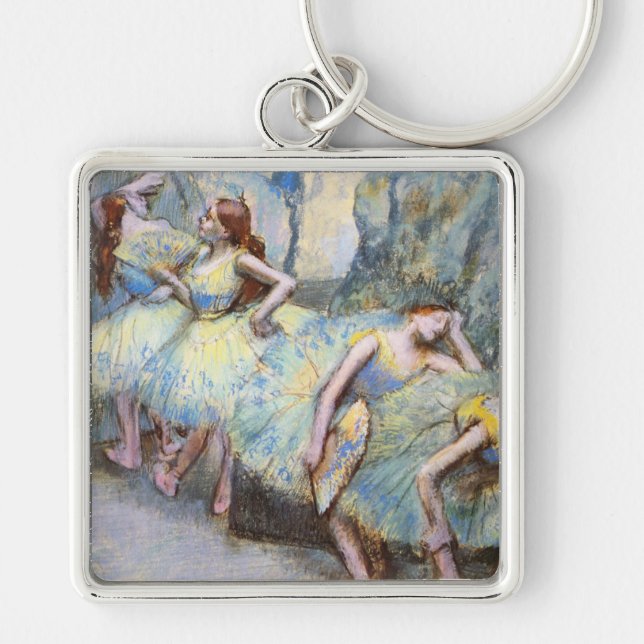 Llavero Pintura de bailarinas de arte Degas Ballet (Frente)