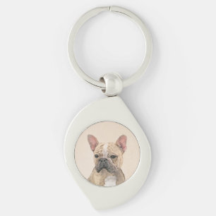 Llavero Pintura de Bulldog francés (Sable) - Cuto original