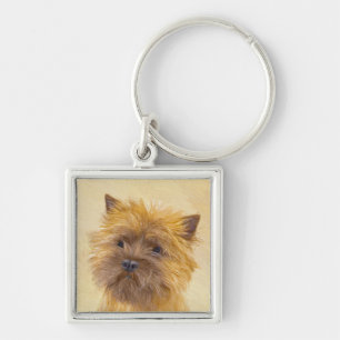 Llavero Pintura de Cairn Terrier - Arte Perro Original.
