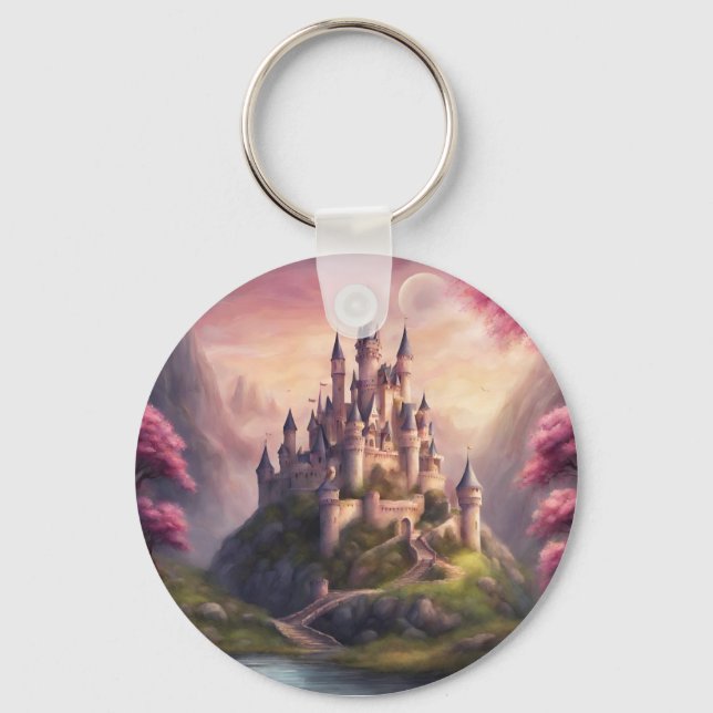 Llavero Pintura de Castillo de Fantasía (Anverso)