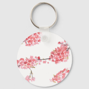 Llavero Pintura de cerezo rosa