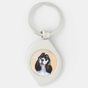 Llavero Pintura de Cocker Spaniel (Parti) - Arte Perro Ori
